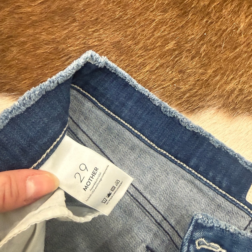 MOTHER Women’s Dark Blue Straight Jeans - Picture 4 of 5